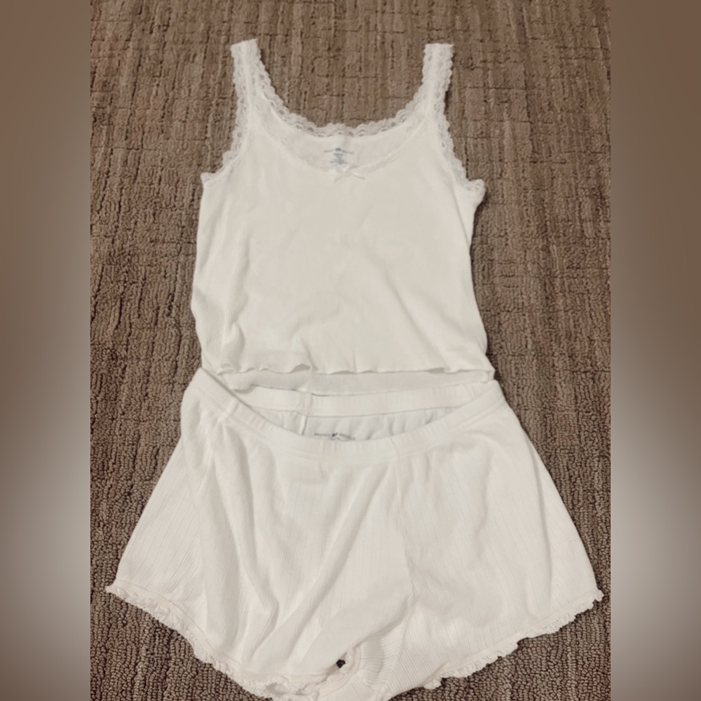 Brandy Melville White Set w/ Lace